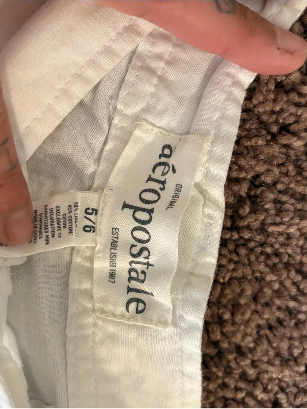 Y2K Aeropostale White low rise Women's Shorts